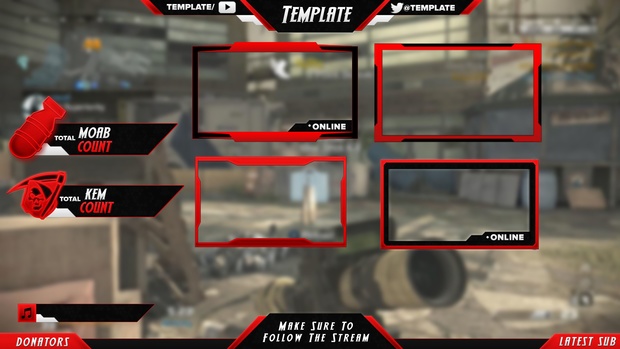 Twitch Overlay PSD Template V3