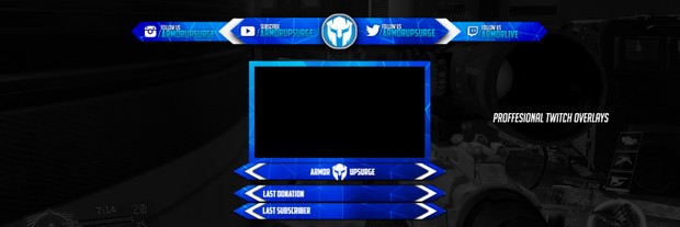 Custom Professional Twitch/Youtube Stream Overlay