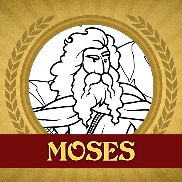 The Heroes of the Bible Coloring Pages: Moses and the Burning Bush