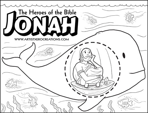 The Heroes of the Bible Coloring Pages: Jonah