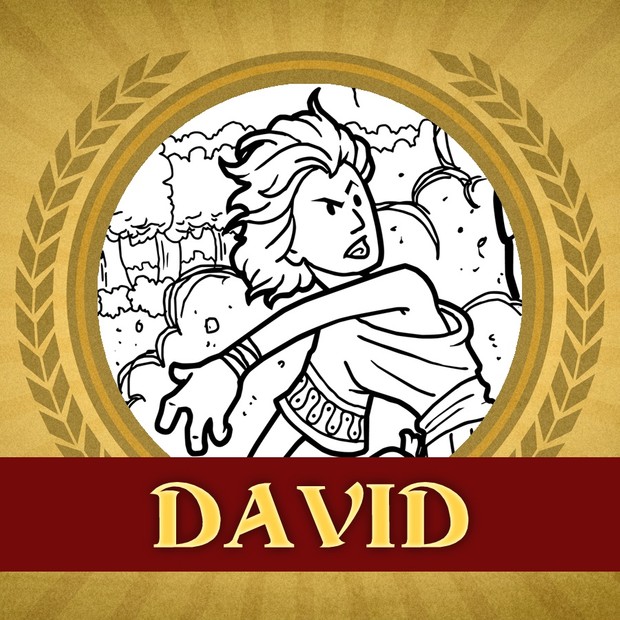 The Heroes of the Bible Coloring Pages: David