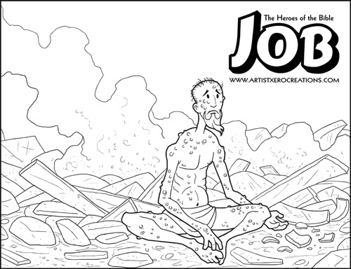 The Heroes of the Bible Coloring Pages: Job