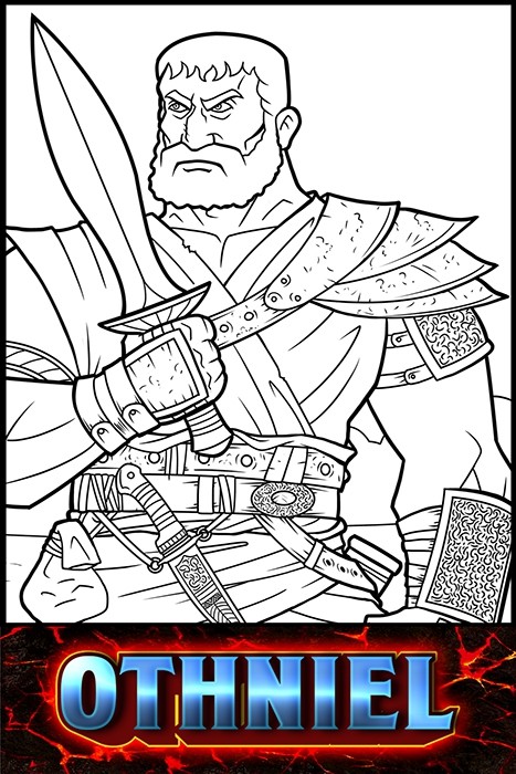 The Judges of the Bible: Othniel - The Heroes of the Bible Coloring Pages