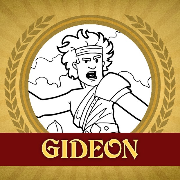 The Heroes of the Bible Coloring Pages: Gideon