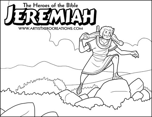 The Heroes of the Bible Coloring Pages: Jeremiah