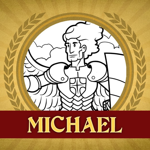 The Heroes of the Bible Coloring Pages: Michael