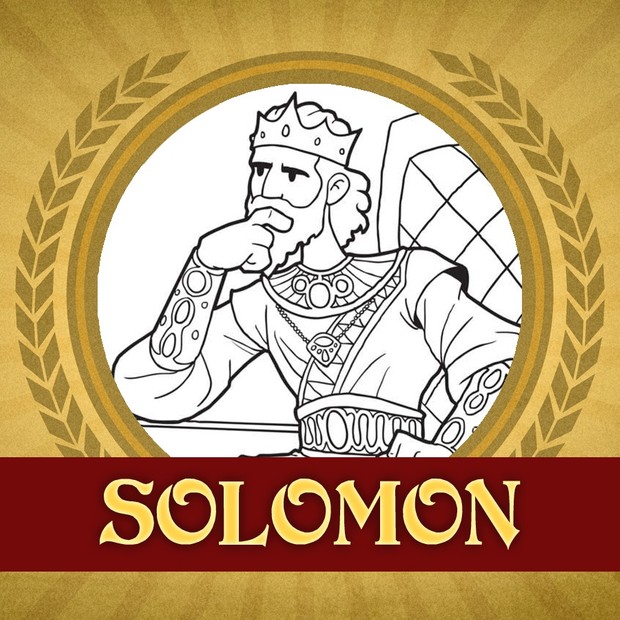 The Heroes of the Bible Coloring Pages: Solomon