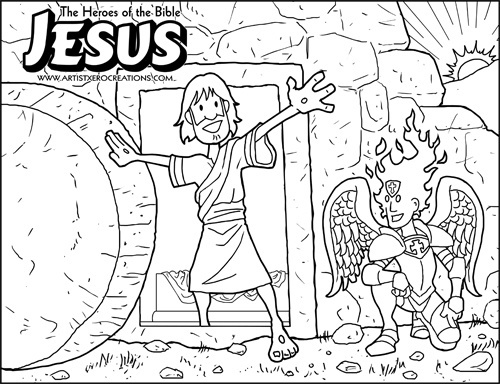 The Heroes of the Bible Coloring Pages: Jesus