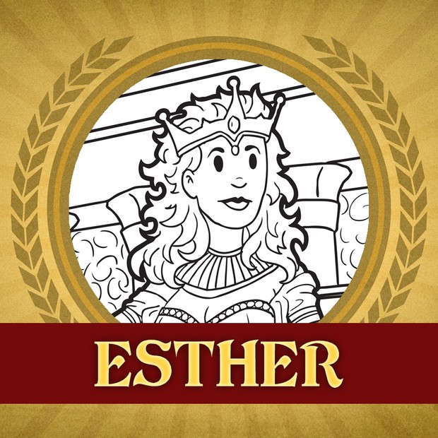The Heroes of the Bible Coloring Pages: Esther