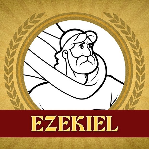 The Heroes of the Bible Coloring Pages: Ezekiel