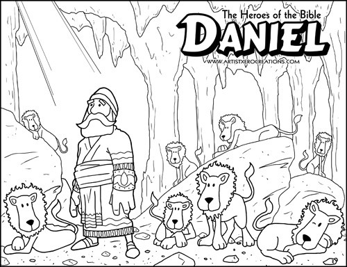 The Heroes of the Bible Coloring Pages: Daniel
