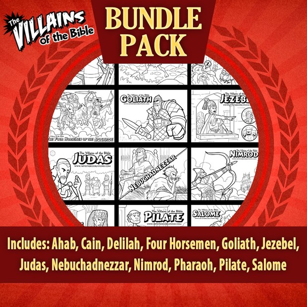The Villains of the Bible Bundle Pack