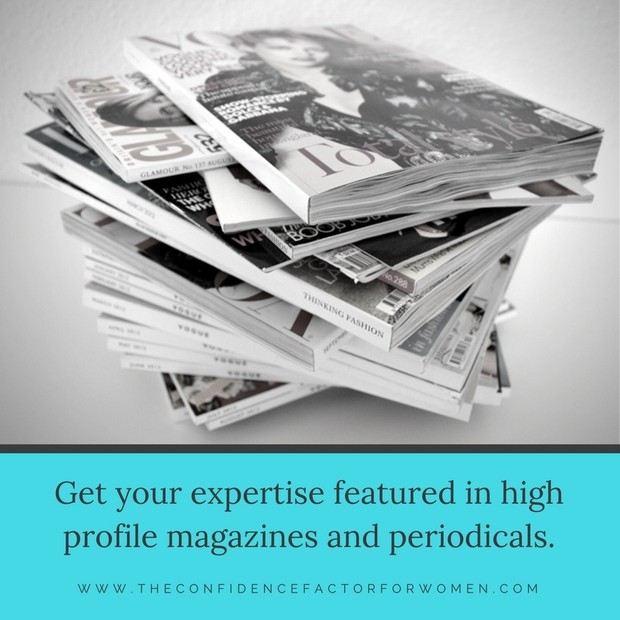 The Confidence Factor for Women: Get featured in major global magazines TODAY