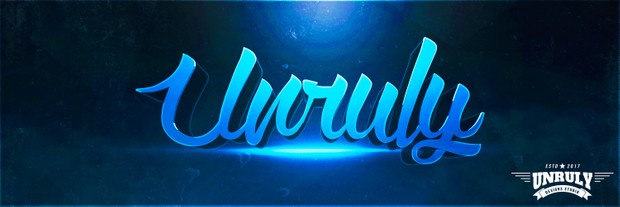 Cursive Blue (Twitter Header)