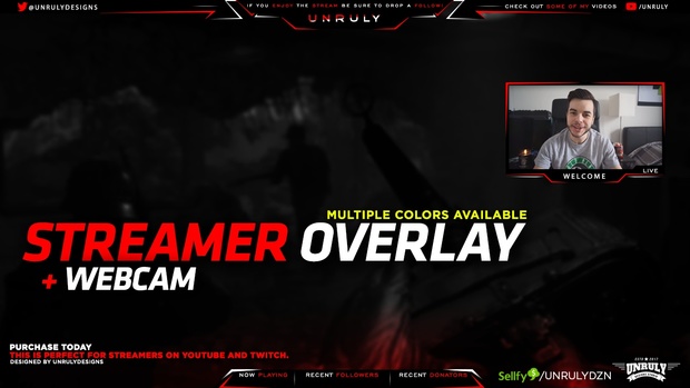 Basic Red #2 (Stream Cam Overlay)