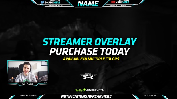 Basic Blue #2 (Stream Cam Overlay)