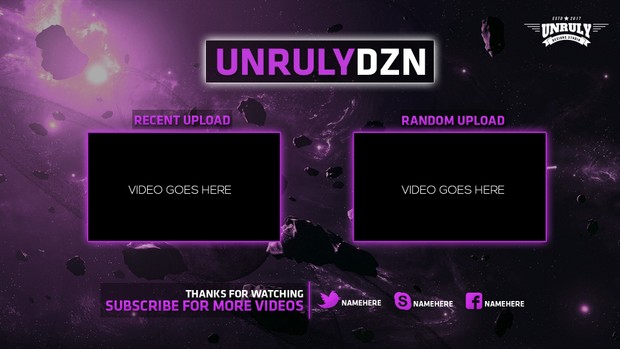 Youtube Outro Panels (Bundle Pack)