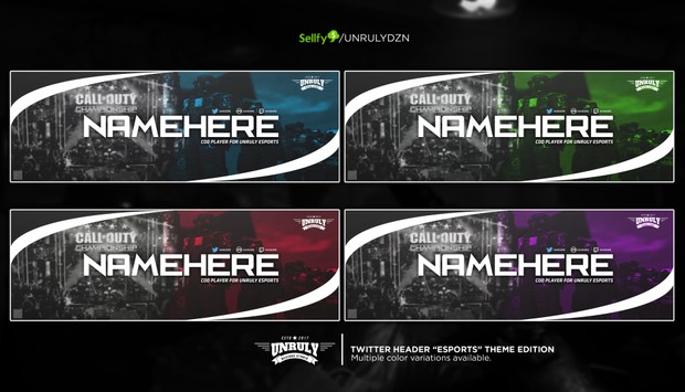 CoD (Twitter Header - Multi Coulours Pack)
