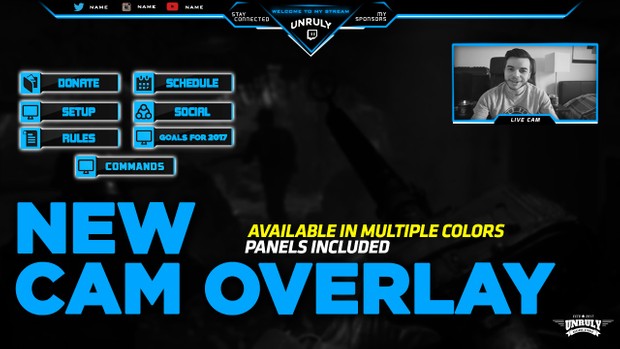 Basic Blue (Stream Cam Overlay)
