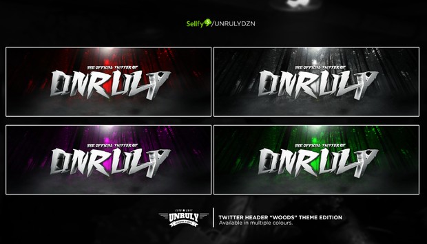 Woods (Twitter Header Pack - Multi Colours)