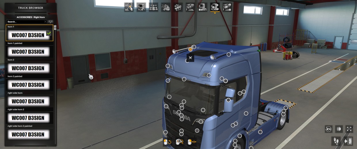 [Tuning pack] Scania Nextgen horns (from 1.38 and newe Euro truck simulaor 2 digital products