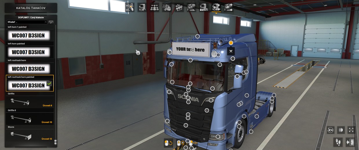 [Tuning pack] Nextgen Holland, Nordic style lightbox, - Euro truck