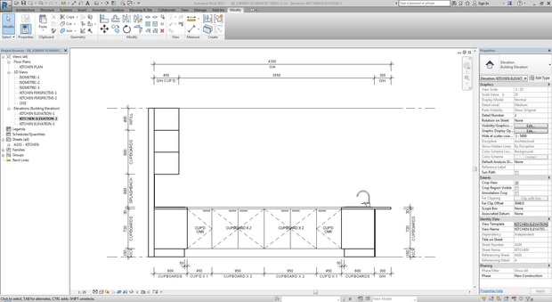 Revit Complete Cabinetry System : Kitchen-1