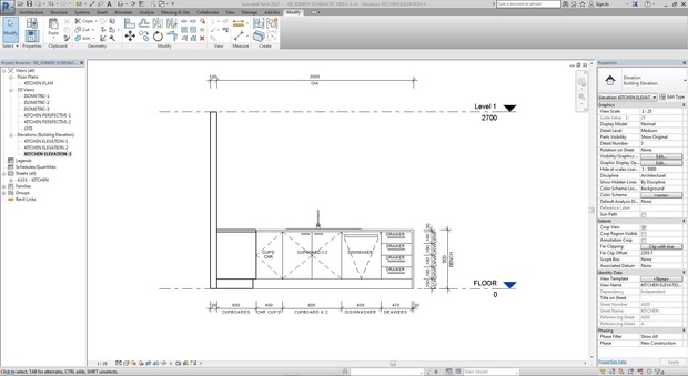 Revit Complete Cabinetry System : Kitchen-1