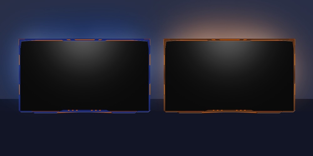 Orange and blue 2 Animated CAM overlays ArcasteArts