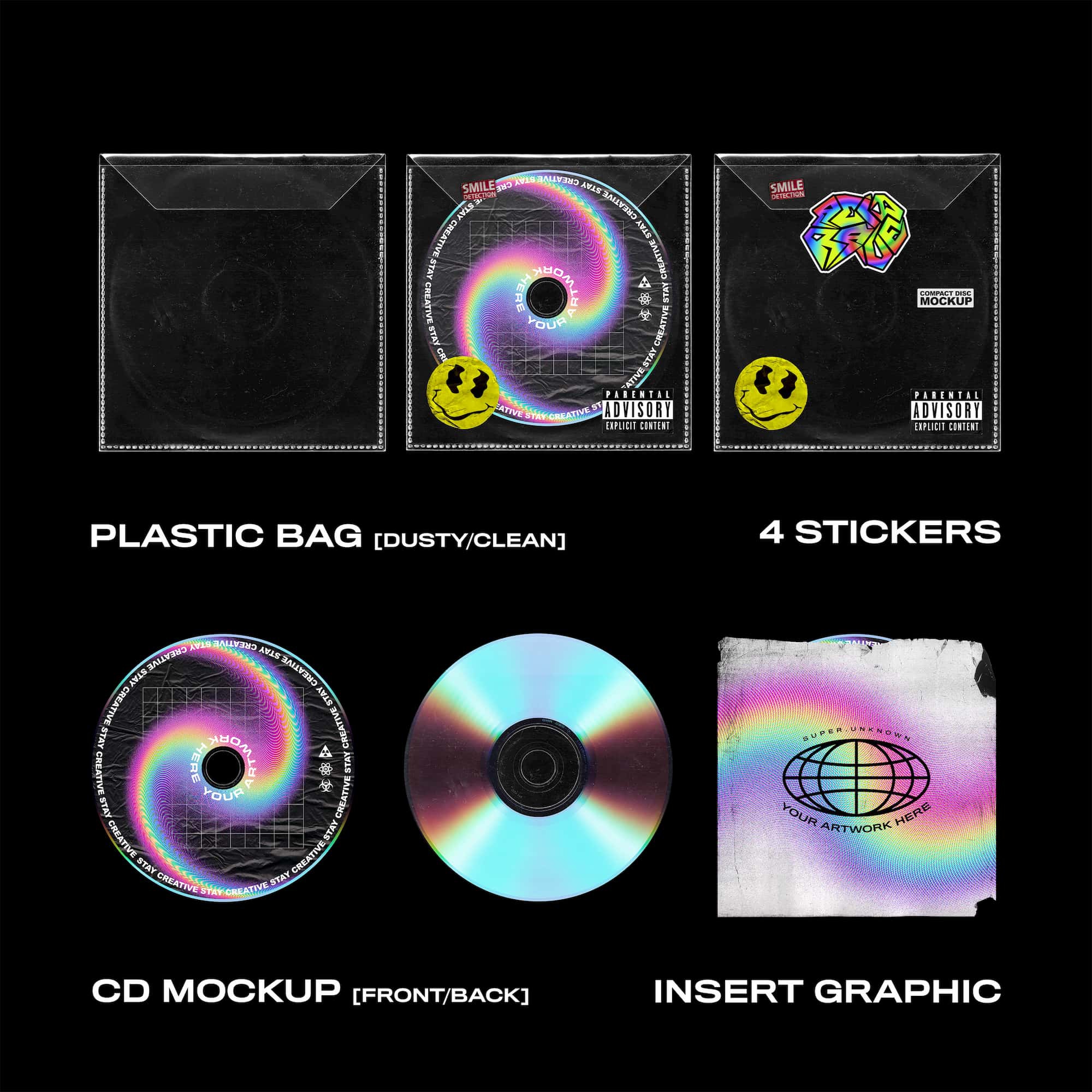 Download Cd Cover Mockup Custom Artwork Overlays Psd Photosho Superunknown Yellowimages Mockups