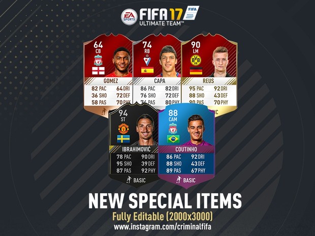 FIFA 17 NEW SPECIAL ITEMS