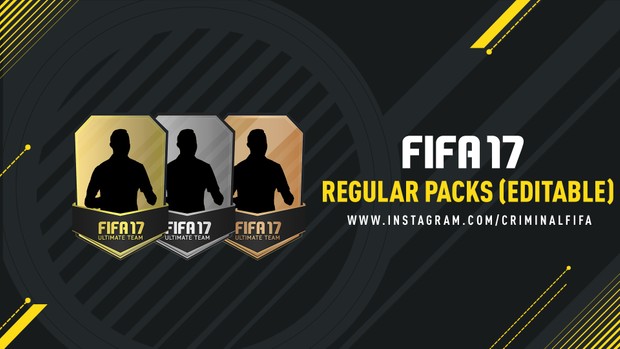 FIFA 17 REGULAR PACKS (EDITABLE)