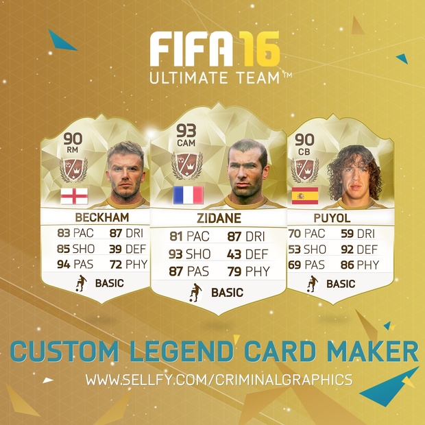 CUSTOM LEGEND CARD MAKER | FIFA 16