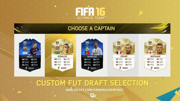 FIFA 16- CUSTOM FUTDRAFT SELECTION MENU
