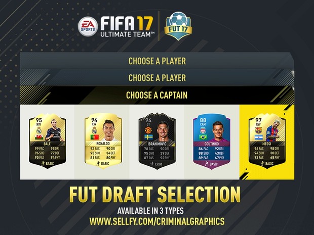 FIFA 17 CUSTOM FUT DRAFT SELECTION