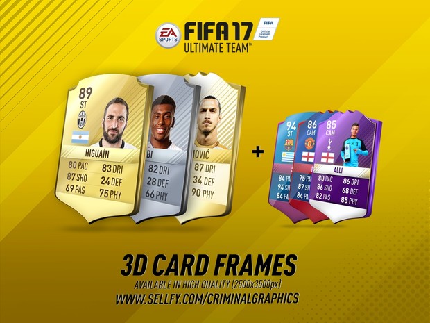 FIFA 17 3D CARD FRAMES