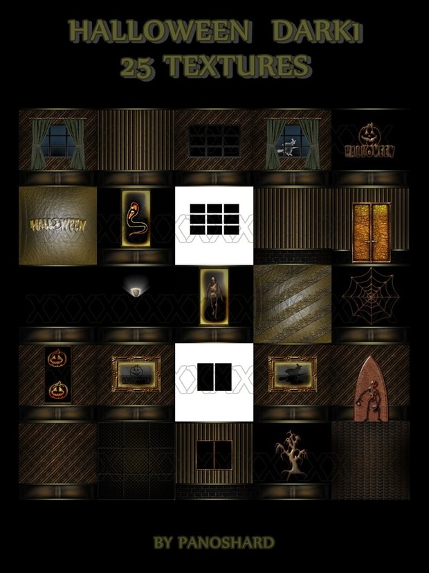HALLOWEEN DARK1 25 TEXTURES IMVU ROOM