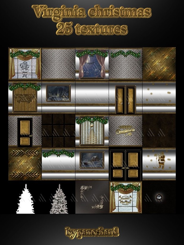Virginia christmas 25 textures textures imvu