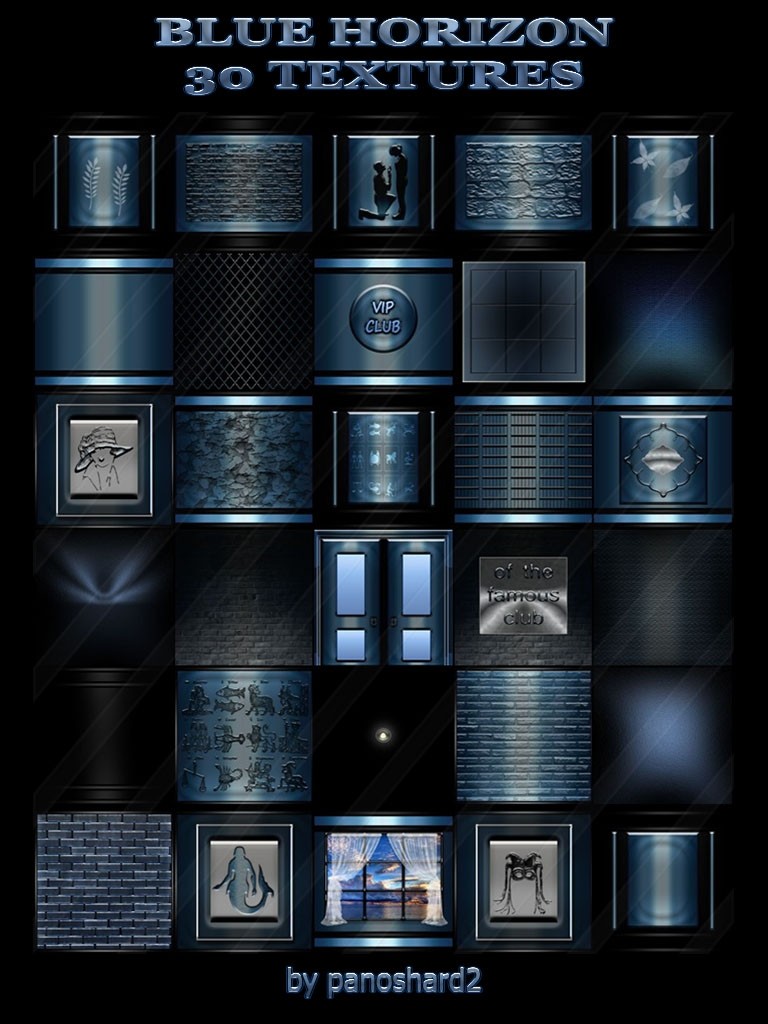 BLUE HORIZON 30 TEXTURES FOR IMVU ROOMS panoshard2 manufacture and sale textures for imvu