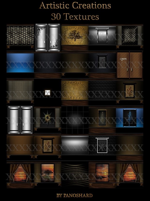 Artistic Creations 30 textures imvu room