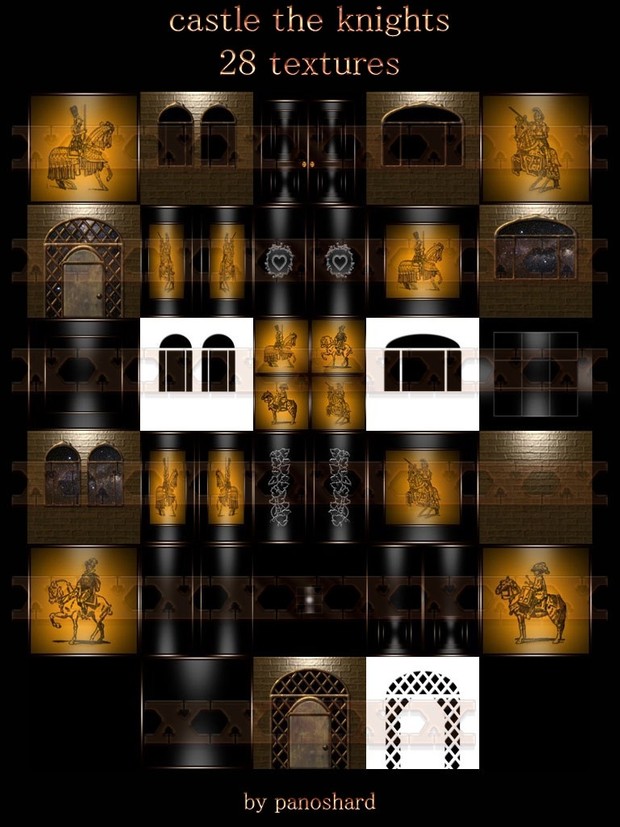 Castle the knights 28 Textures IMVU room
