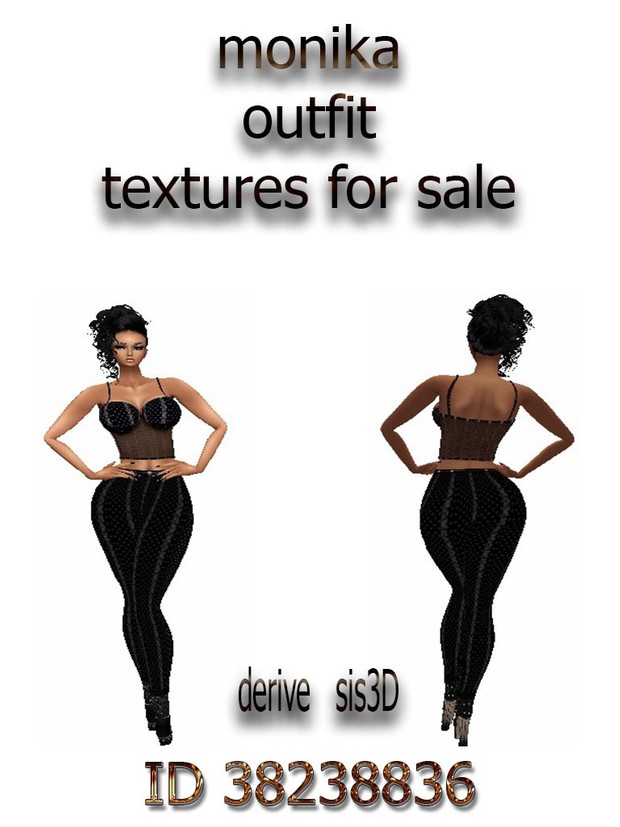 Monika outfit textures for imvu