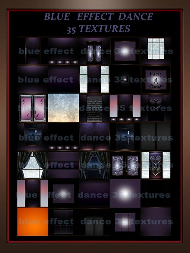 Blue effect dance 35 textures room