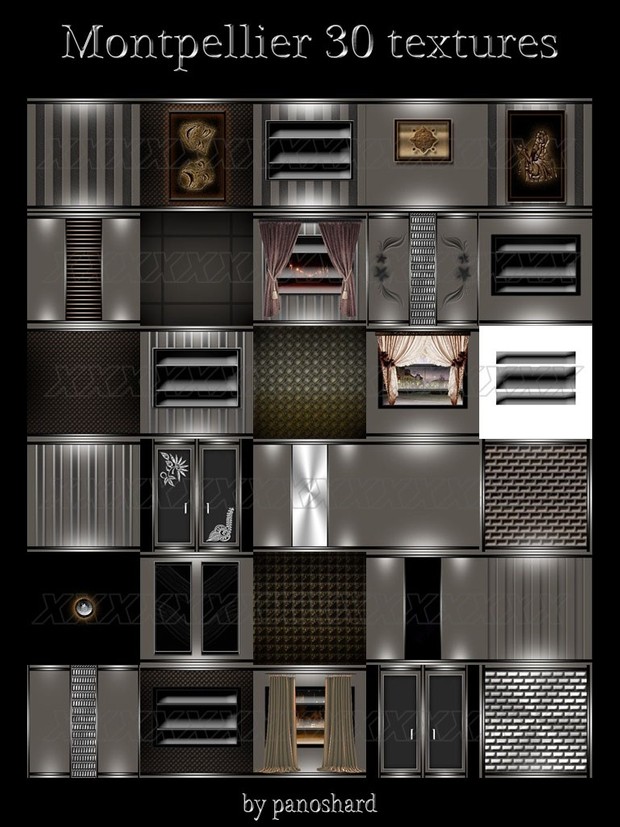 Montpellier 30 textures imvu room