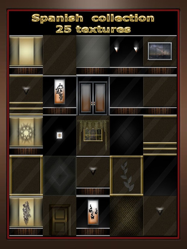 Spanish collection 25 textures room