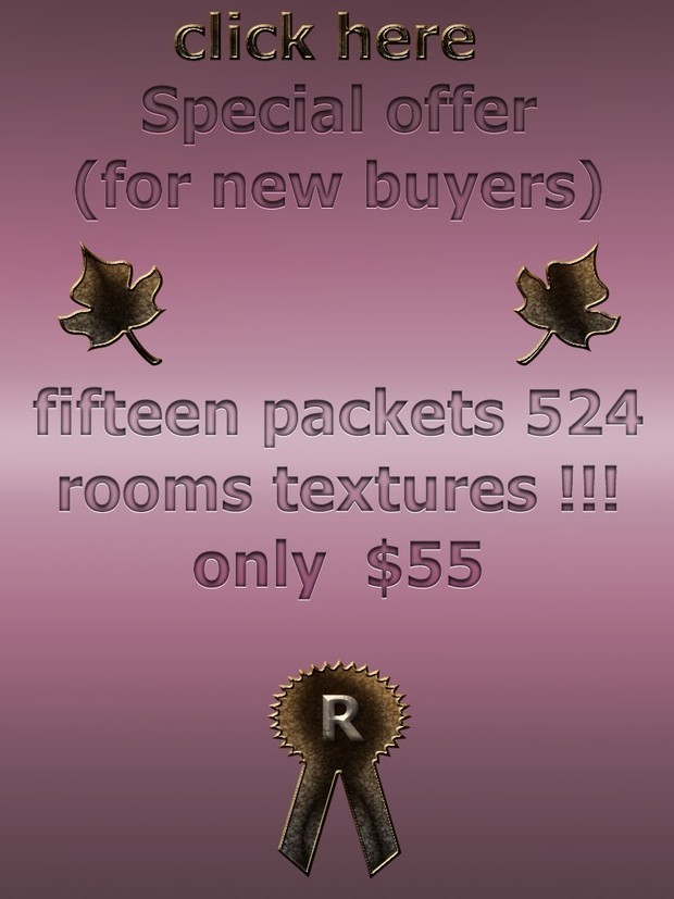big discount special offer fifteen packets 524 rooms textures imvu