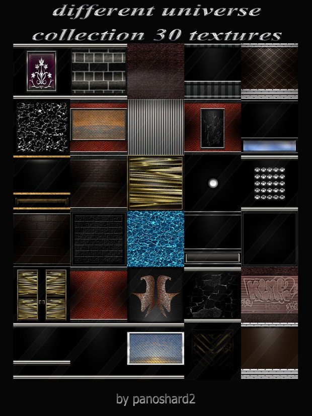 different universe collection 30 textures for imvu room