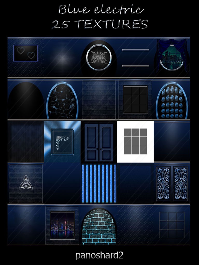 Blue electric 25 textures imvu room - panoshard2 textures file sale For