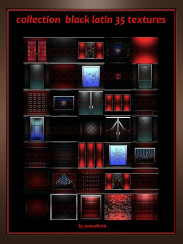 Collection black latin 35 textures imvu