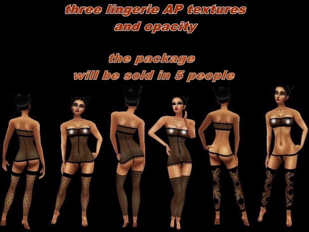 ☺☺☺ DISCOUNT three packs lingerie textures ap ☺☺☺